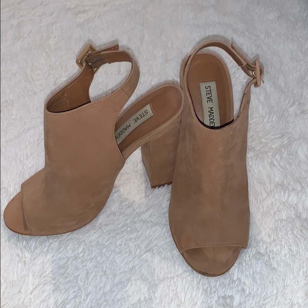 Steve Madden Calvin Open Toe Heel 4.25” - Size 5.5